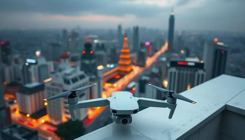 Aerial view of urban skyline in Beijing